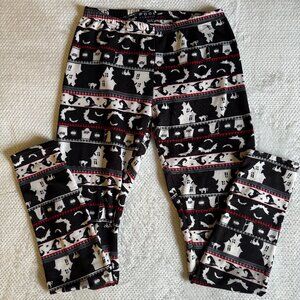 Super Soft Halloween Allover Print Multicolor Leggings by Poof New York Size M/L